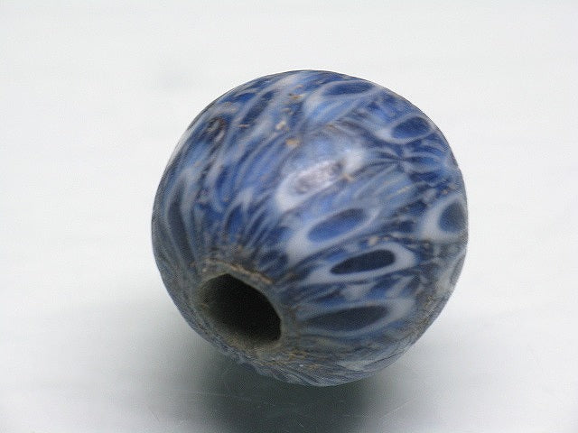 TOKO-BEADS T007 Lampwork glass bead 20mm T007 ジャワ玉（とんぼ玉） 20mm Asian bead & African bead  Handmade,Lampeork,bead,asia,india,ethnic,parts,accessory,beads とんぼ玉,ビーズ,トンボ玉,アジア,インド,エスニック,手作り,パーツ,アクセサリー