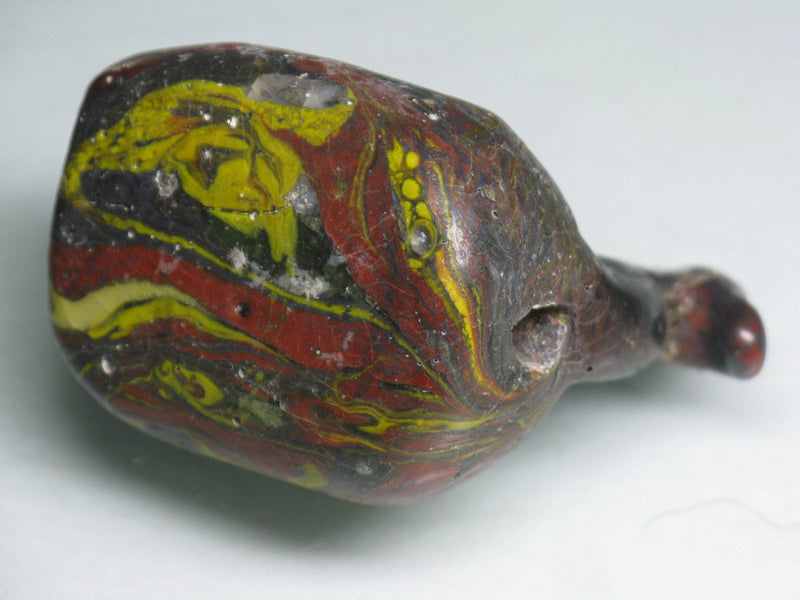 TOKO-BEADS T008 "Tombodama_duck" bead 38mm T008 ジャワ玉（鴨型） 38mm Asian bead & African bead  Handmade,Lampeork,bead,asia,india,ethnic,parts,accessory,beads とんぼ玉,ビーズ,トンボ玉,アジア,インド,エスニック,手作り,パーツ,アクセサリー