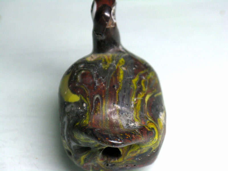 TOKO-BEADS T008 "Tombodama_duck" bead 38mm T008 ジャワ玉（鴨型） 38mm Asian bead & African bead  Handmade,Lampeork,bead,asia,india,ethnic,parts,accessory,beads とんぼ玉,ビーズ,トンボ玉,アジア,インド,エスニック,手作り,パーツ,アクセサリー