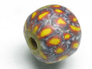 TOKO-BEADS T009 Lampwork glass bead 17.5mm T009 ジャワ玉（とんぼ玉） 17.5mm Asian bead & African bead  Handmade,Lampeork,bead,asia,india,ethnic,parts,accessory,beads とんぼ玉,ビーズ,トンボ玉,アジア,インド,エスニック,手作り,パーツ,アクセサリー