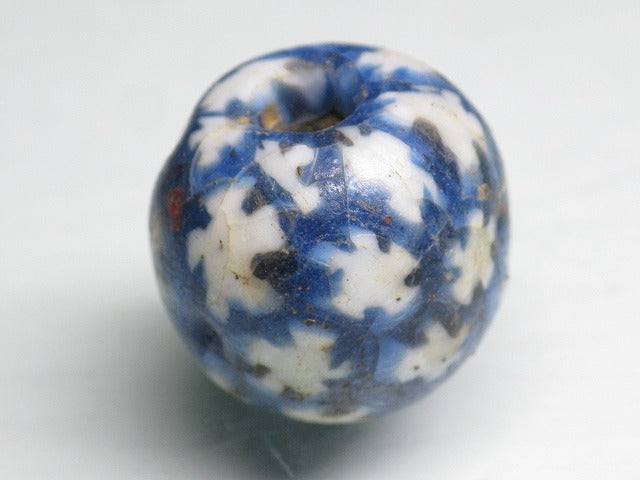 TOKO-BEADS T013-03 Lampwork glass bead 18mm T013-03 ジャワ玉（とんぼ玉） 18mmLoose Kazuri カズリビーズ Asian bead & African bead  Handmade,Lampeork,bead,asia,india,ethnic,parts,accessory,beads とんぼ玉,ビーズ,トンボ玉,アジア,インド,エスニック,手作り,パーツ,アクセサリー