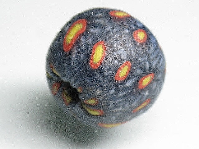TOKO-BEADS T015 Lampwork glass bead 18mm T015 ジャワ玉（とんぼ玉） 18mm Asian bead & African bead  Handmade,Lampeork,bead,asia,india,ethnic,parts,accessory,beads とんぼ玉,ビーズ,トンボ玉,アジア,インド,エスニック,手作り,パーツ,アクセサリー