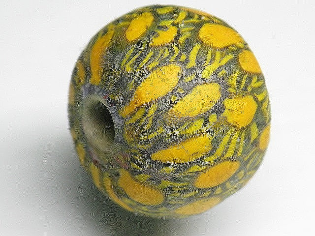 TOKO-BEADS T018 Lampwork glass bead 22mm T018 ジャワ玉（とんぼ玉） 22mm Asian bead & African bead  Handmade,Lampeork,bead,asia,india,ethnic,parts,accessory,beads とんぼ玉,ビーズ,トンボ玉,アジア,インド,エスニック,手作り,パーツ,アクセサリー