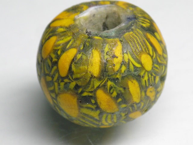 TOKO-BEADS T018 Lampwork glass bead 22mm T018 ジャワ玉（とんぼ玉） 22mmLoose Kazuri カズリビーズ Asian bead & African bead  Handmade,Lampeork,bead,asia,india,ethnic,parts,accessory,beads とんぼ玉,ビーズ,トンボ玉,アジア,インド,エスニック,手作り,パーツ,アクセサリー