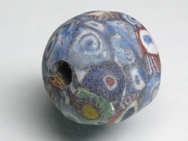 TOKO-BEADS T021 Lampwork glass bead 19mm T021 ジャワ玉（とんぼ玉） 19mm Asian bead & African bead  Handmade,Lampeork,bead,asia,india,ethnic,parts,accessory,beads とんぼ玉,ビーズ,トンボ玉,アジア,インド,エスニック,手作り,パーツ,アクセサリー