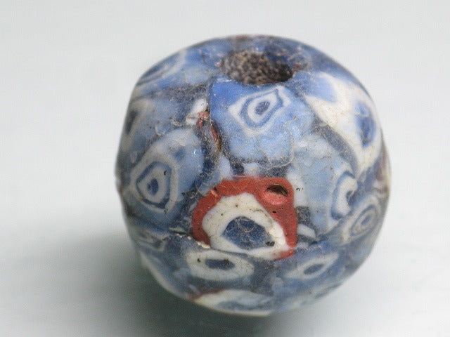 TOKO-BEADS T021 Lampwork glass bead 19mm T021 ジャワ玉（とんぼ玉） 19mmLoose Kazuri カズリビーズ Asian bead & African bead  Handmade,Lampeork,bead,asia,india,ethnic,parts,accessory,beads とんぼ玉,ビーズ,トンボ玉,アジア,インド,エスニック,手作り,パーツ,アクセサリー