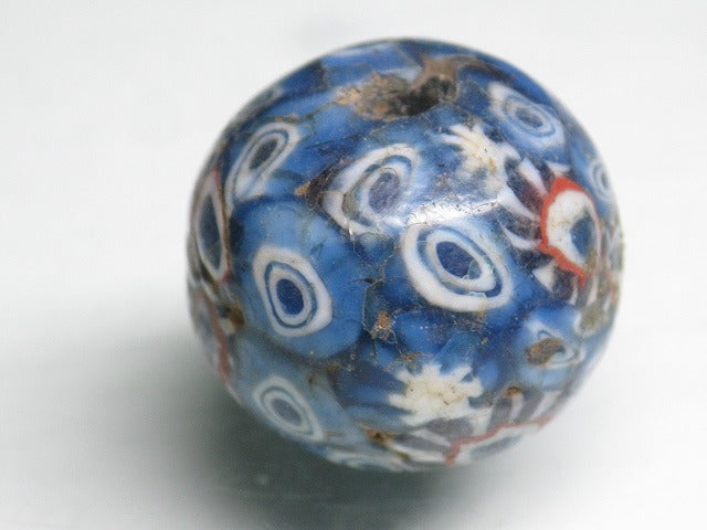 TOKO-BEADS T022 Lampwork glass bead 20mm T022 ジャワ玉（とんぼ玉） 20mmLoose Kazuri カズリビーズ Asian bead & African bead  Handmade,Lampeork,bead,asia,india,ethnic,parts,accessory,beads とんぼ玉,ビーズ,トンボ玉,アジア,インド,エスニック,手作り,パーツ,アクセサリー