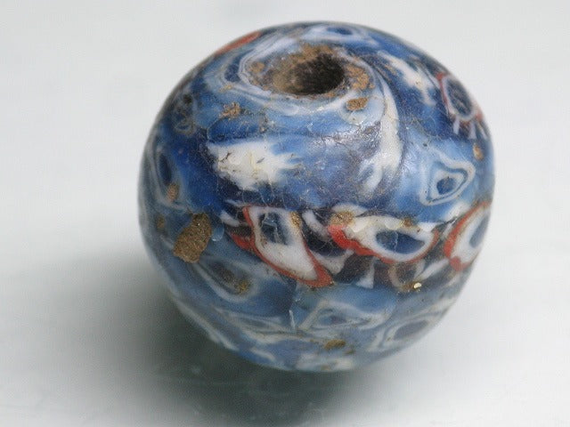 TOKO-BEADS T023 Lampwork glass bead 19.5mm T023 ジャワ玉（とんぼ玉） 19.5mmLoose Kazuri カズリビーズ Asian bead & African bead  Handmade,Lampeork,bead,asia,india,ethnic,parts,accessory,beads とんぼ玉,ビーズ,トンボ玉,アジア,インド,エスニック,手作り,パーツ,アクセサリー