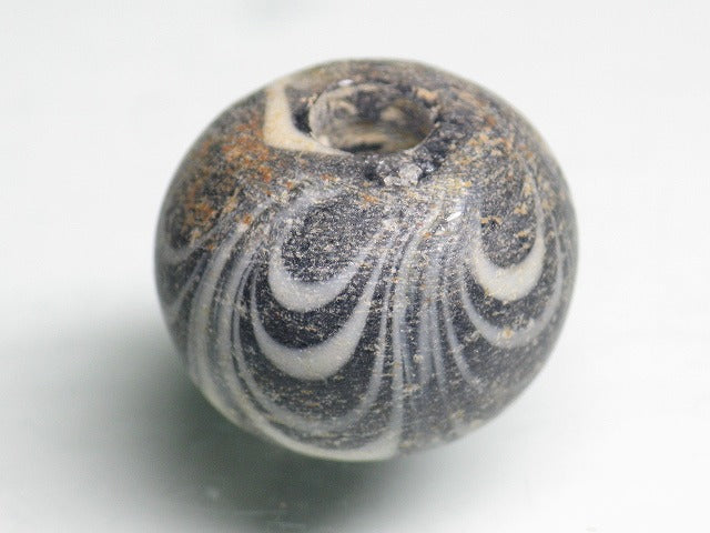 TOKO-BEADS T025 Lampwork glass bead 18mm T025 ジャワ玉（とんぼ玉） 18mmLoose Kazuri カズリビーズ Asian bead & African bead  Handmade,Lampeork,bead,asia,india,ethnic,parts,accessory,beads とんぼ玉,ビーズ,トンボ玉,アジア,インド,エスニック,手作り,パーツ,アクセサリー