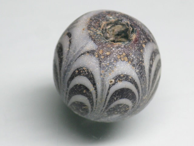 TOKO-BEADS T026 Lampwork glass bead 17mm T026 ジャワ玉（とんぼ玉） 17mmLoose Kazuri カズリビーズ Asian bead & African bead  Handmade,Lampeork,bead,asia,india,ethnic,parts,accessory,beads とんぼ玉,ビーズ,トンボ玉,アジア,インド,エスニック,手作り,パーツ,アクセサリー