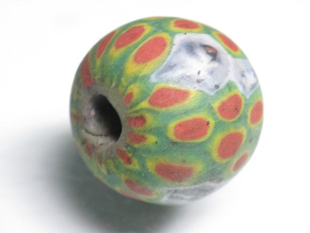 TOKO-BEADS T100 Lampwork glass bead 22mm T100 ジャワ玉（とんぼ玉） 22mm Asian bead & African bead  Handmade,Lampeork,bead,asia,india,ethnic,parts,accessory,beads とんぼ玉,ビーズ,トンボ玉,アジア,インド,エスニック,手作り,パーツ,アクセサリー