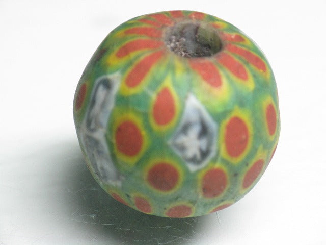 TOKO-BEADS T100 Lampwork glass bead 22mm T100 ジャワ玉（とんぼ玉） 22mmLoose Kazuri カズリビーズ Asian bead & African bead  Handmade,Lampeork,bead,asia,india,ethnic,parts,accessory,beads とんぼ玉,ビーズ,トンボ玉,アジア,インド,エスニック,手作り,パーツ,アクセサリー