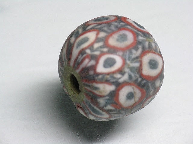 TOKO-BEADS T102 Lampwork glass bead 10mm T102 ジャワ玉（とんぼ玉） 10mm Asian bead & African bead  Handmade,Lampeork,bead,asia,india,ethnic,parts,accessory,beads とんぼ玉,ビーズ,トンボ玉,アジア,インド,エスニック,手作り,パーツ,アクセサリー