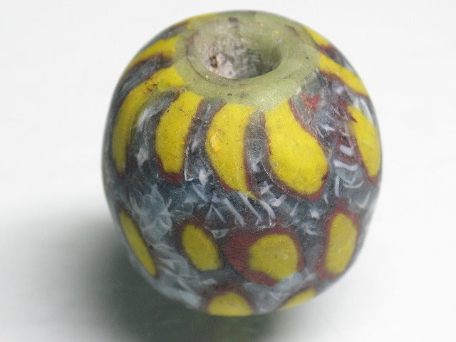 TOKO-BEADS T105 Lampwork glass bead 19mm T105 ジャワ玉（とんぼ玉） 19mmLoose Kazuri カズリビーズ Asian bead & African bead  Handmade,Lampeork,bead,asia,india,ethnic,parts,accessory,beads とんぼ玉,ビーズ,トンボ玉,アジア,インド,エスニック,手作り,パーツ,アクセサリー
