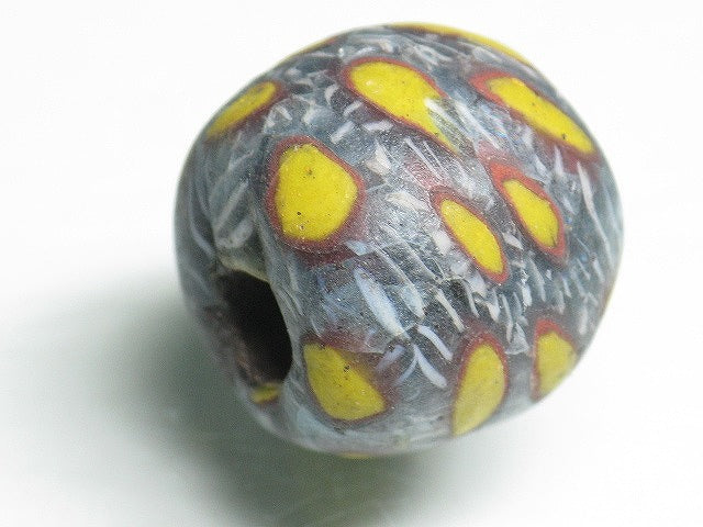 TOKO-BEADS T106 Lampwork glass bead 19mm T106 ジャワ玉（とんぼ玉） 19mm Asian bead & African bead  Handmade,Lampeork,bead,asia,india,ethnic,parts,accessory,beads とんぼ玉,ビーズ,トンボ玉,アジア,インド,エスニック,手作り,パーツ,アクセサリー
