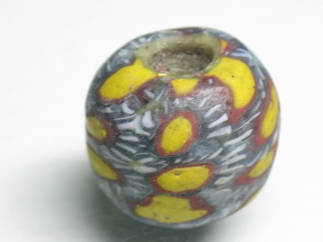 TOKO-BEADS T106 Lampwork glass bead 19mm T106 ジャワ玉（とんぼ玉） 19mmLoose Kazuri カズリビーズ Asian bead & African bead  Handmade,Lampeork,bead,asia,india,ethnic,parts,accessory,beads とんぼ玉,ビーズ,トンボ玉,アジア,インド,エスニック,手作り,パーツ,アクセサリー