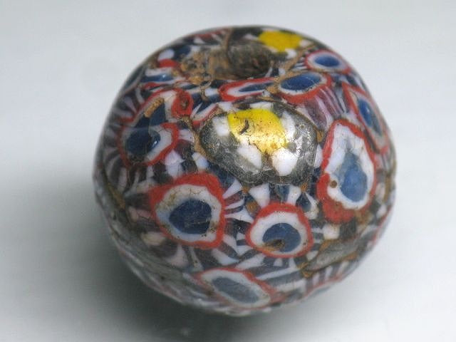 TOKO-BEADS T111 Lampwork glass bead 21mm T111 ジャワ玉（とんぼ玉） 21mmLoose Kazuri カズリビーズ Asian bead & African bead  Handmade,Lampeork,bead,asia,india,ethnic,parts,accessory,beads とんぼ玉,ビーズ,トンボ玉,アジア,インド,エスニック,手作り,パーツ,アクセサリー