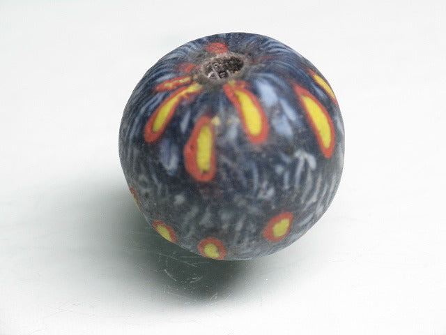TOKO-BEADS T116-01 Lampwork glass bead 18.5mm T116-01 ジャワ玉（とんぼ玉） 18.5mmLoose Kazuri カズリビーズ Asian bead & African bead  Handmade,Lampeork,bead,asia,india,ethnic,parts,accessory,beads とんぼ玉,ビーズ,トンボ玉,アジア,インド,エスニック,手作り,パーツ,アクセサリー