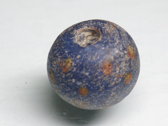 TOKO-BEADS T132 Lampwork glass bead 17mm T132 ジャワ玉（とんぼ玉） 17mmLoose Kazuri カズリビーズ Asian bead & African bead  Handmade,Lampeork,bead,asia,india,ethnic,parts,accessory,beads とんぼ玉,ビーズ,トンボ玉,アジア,インド,エスニック,手作り,パーツ,アクセサリー