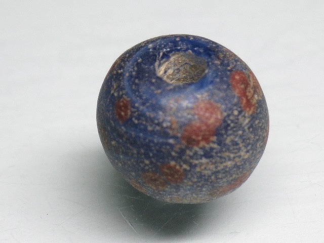 TOKO-BEADS T137 Lampwork glass bead 17mm T137 ジャワ玉（とんぼ玉） 17mm Asian bead & African bead  Handmade,Lampeork,bead,asia,india,ethnic,parts,accessory,beads とんぼ玉,ビーズ,トンボ玉,アジア,インド,エスニック,手作り,パーツ,アクセサリー