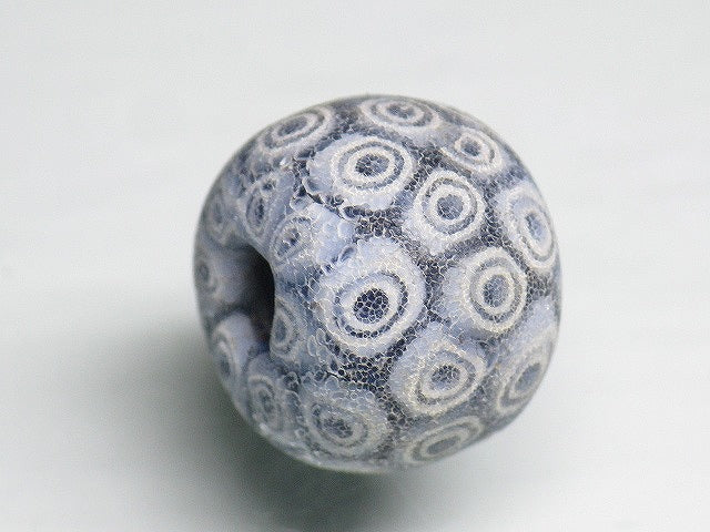 TOKO-BEADS T144 Lampwork glass bead 16.5mm T144 ジャワ玉（とんぼ玉） 16.5mm Asian bead & African bead  Handmade,Lampeork,bead,asia,india,ethnic,parts,accessory,beads とんぼ玉,ビーズ,トンボ玉,アジア,インド,エスニック,手作り,パーツ,アクセサリー