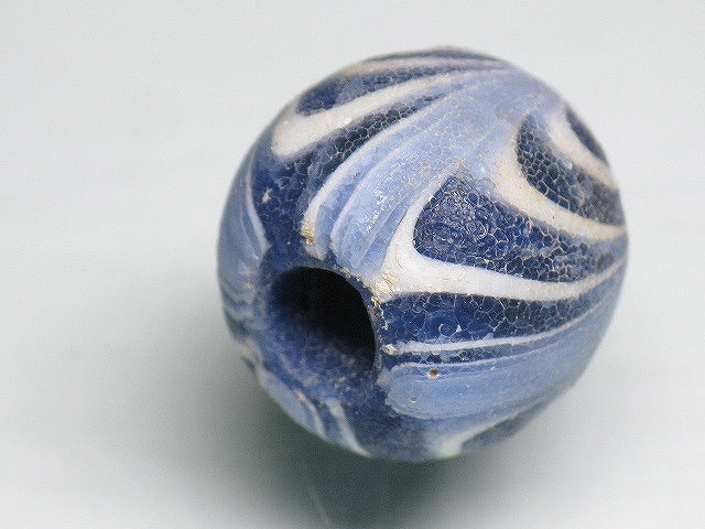 TOKO-BEADS T147 Lampwork glass bead 17mm T147 ジャワ玉（とんぼ玉） 17mm Asian bead & African bead  Handmade,Lampeork,bead,asia,india,ethnic,parts,accessory,beads とんぼ玉,ビーズ,トンボ玉,アジア,インド,エスニック,手作り,パーツ,アクセサリー