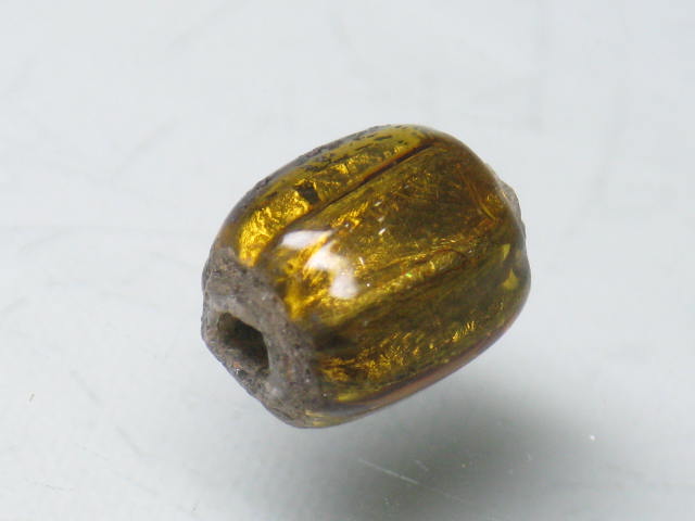 TOKO-BEADS T151-12 Gold Sandwich bead 6.5~7.5mm T151-12 ゴールドサンドイッチ玉 6.5~7.5mmLoose Kazuri カズリビーズ Asian bead & African bead  Handmade,Lampeork,bead,asia,india,ethnic,parts,accessory,beads とんぼ玉,ビーズ,トンボ玉,アジア,インド,エスニック,手作り,パーツ,アクセサリー
