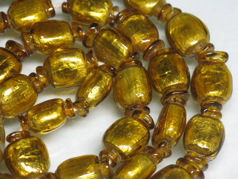TOKO-BEADS T151N-09 Gold Sandwich bead(strand)  10~11mm T151N-09 ゴールドサンドイッチ玉（連） 10~11mmLoose Kazuri カズリビーズ Asian bead & African bead  Handmade,Lampeork,bead,asia,india,ethnic,parts,accessory,beads とんぼ玉,ビーズ,トンボ玉,アジア,インド,エスニック,手作り,パーツ,アクセサリー