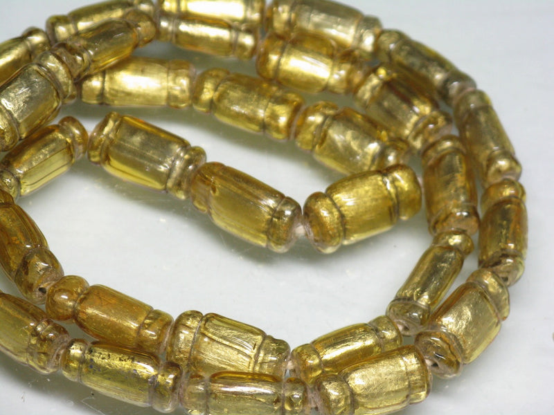 TOKO-BEADS T151N-10 Gold Sandwich bead(strand)  8.5~9.5mm T151N-10 ゴールドサンドイッチ玉（連） 8.5~9.5mmLoose Kazuri カズリビーズ Asian bead & African bead  Handmade,Lampeork,bead,asia,india,ethnic,parts,accessory,beads とんぼ玉,ビーズ,トンボ玉,アジア,インド,エスニック,手作り,パーツ,アクセサリー