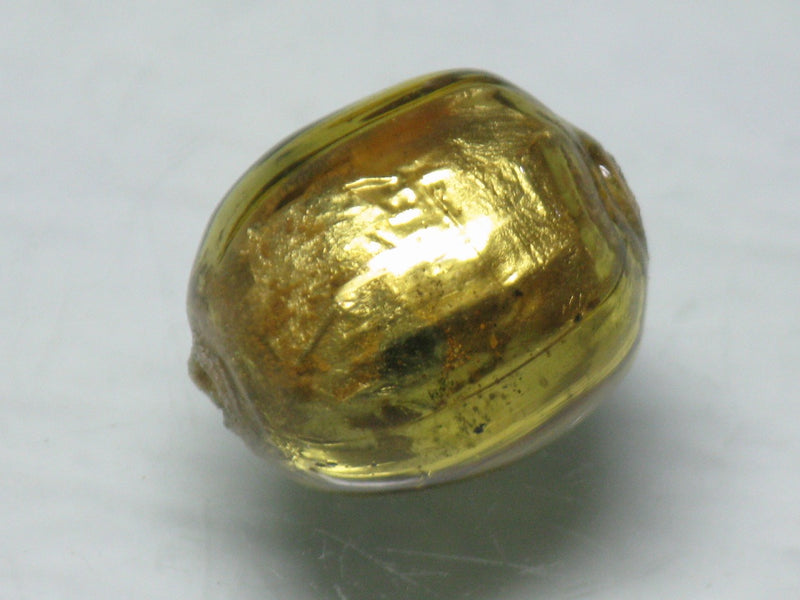TOKO-BEADS T151S-01 Gold Sandwich bead 11~12mm T151S-01 ゴールドサンドイッチ玉 11~12mmLoose Kazuri カズリビーズ Asian bead & African bead  Handmade,Lampeork,bead,asia,india,ethnic,parts,accessory,beads とんぼ玉,ビーズ,トンボ玉,アジア,インド,エスニック,手作り,パーツ,アクセサリー