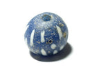 TOKO-BEADS T176 Lampwork glass bead 19mm T176 ジャワ玉（とんぼ玉） 19mmLoose Kazuri カズリビーズ Asian bead & African bead  Handmade,Lampeork,bead,asia,india,ethnic,parts,accessory,beads とんぼ玉,ビーズ,トンボ玉,アジア,インド,エスニック,手作り,パーツ,アクセサリー