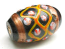 TOKO-BEADS T575-27 Lampwork glass bead 17mm T575-27 ジャワ希少とんぼ玉 17mmLoose Kazuri カズリビーズ Asian bead & African bead  Handmade,Lampeork,bead,asia,india,ethnic,parts,accessory,beads とんぼ玉,ビーズ,トンボ玉,アジア,インド,エスニック,手作り,パーツ,アクセサリー