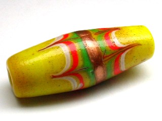 TOKO-BEADS T575-30 Lampwork glass bead 16mm T575-30 ジャワ希少とんぼ玉 16mmLoose Kazuri カズリビーズ Asian bead & African bead  Handmade,Lampeork,bead,asia,india,ethnic,parts,accessory,beads とんぼ玉,ビーズ,トンボ玉,アジア,インド,エスニック,手作り,パーツ,アクセサリー