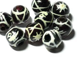 | TOKO-BEADS |T577-08 ジャワ希少とんぼ玉 9mmとんぼ玉,ビーズ,トンボ玉,アジア,インド,エスニック,手作り,パーツ,アクセサリー