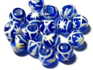 | TOKO-BEADS |T577-09 ジャワ希少とんぼ玉 8.5mmとんぼ玉,ビーズ,トンボ玉,アジア,インド,エスニック,手作り,パーツ,アクセサリー