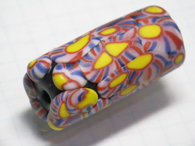 TOKO-BEADS T578-58 Lampwork glass bead 15mm T578-58 ジャワ希少とんぼ玉 15mmLoose Kazuri カズリビーズ Asian bead & African bead  Handmade,Lampeork,bead,asia,india,ethnic,parts,accessory,beads とんぼ玉,ビーズ,トンボ玉,アジア,インド,エスニック,手作り,パーツ,アクセサリー