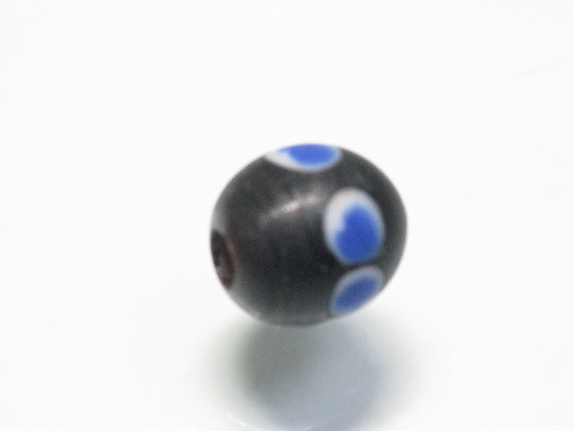 TOKO-BEADS T578-94 Lampwork glass bead 9.5mm T578-94 ジャワ希少とんぼ玉 9.5mmLoose Kazuri カズリビーズ Asian bead & African bead  Handmade,Lampeork,bead,asia,india,ethnic,parts,accessory,beads とんぼ玉,ビーズ,トンボ玉,アジア,インド,エスニック,手作り,パーツ,アクセサリー