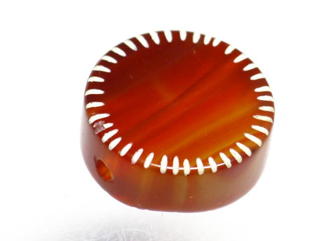 TOKO-BEADS T580-49 Afgan Antique Agate 17mm T580-49 アフガンエッチドアゲイト 17mm Asian bead & African bead  Handmade,Lampeork,bead,asia,india,ethnic,parts,accessory,beads とんぼ玉,ビーズ,トンボ玉,アジア,インド,エスニック,手作り,パーツ,アクセサリー
