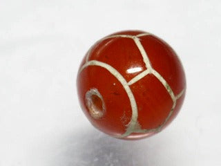 TOKO-BEADS T580-54 Afgan Antique Agate 12mm T580-54 アフガンエッチドアゲイト 12mmLoose Kazuri カズリビーズ Asian bead & African bead  Handmade,Lampeork,bead,asia,india,ethnic,parts,accessory,beads とんぼ玉,ビーズ,トンボ玉,アジア,インド,エスニック,手作り,パーツ,アクセサリー