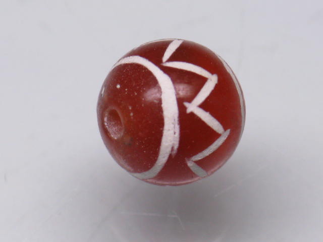 TOKO-BEADS T580S-76 Afgan Antique Agate 8mm T580S-76 アフガンエッチドアゲイト 8mmLoose Kazuri カズリビーズ Asian bead & African bead  Handmade,Lampeork,bead,asia,india,ethnic,parts,accessory,beads とんぼ玉,ビーズ,トンボ玉,アジア,インド,エスニック,手作り,パーツ,アクセサリー