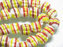 TOKO-BEADS T581-61N Jawa Lampwork glass bead (strand) 14mm T581-61N ジャワ希少とんぼ玉（連） 14mm Asian bead & African bead  Handmade,Lampeork,bead,asia,india,ethnic,parts,accessory,beads とんぼ玉,ビーズ,トンボ玉,アジア,インド,エスニック,手作り,パーツ,アクセサリー