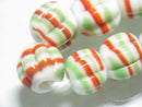 TOKO-BEADS T581-62N Jawa Lampwork glass bead (strand) 14mm T581-62N ジャワ希少とんぼ玉（連） 14mm Asian bead & African bead  Handmade,Lampeork,bead,asia,india,ethnic,parts,accessory,beads とんぼ玉,ビーズ,トンボ玉,アジア,インド,エスニック,手作り,パーツ,アクセサリー