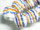 TOKO-BEADS T581-63N Jawa Lampwork glass bead (strand) 14mm T581-63N ジャワ希少とんぼ玉（連） 14mm Asian bead & African bead  Handmade,Lampeork,bead,asia,india,ethnic,parts,accessory,beads とんぼ玉,ビーズ,トンボ玉,アジア,インド,エスニック,手作り,パーツ,アクセサリー
