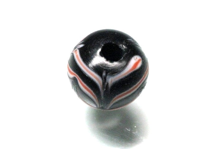TOKO-BEADS T583-15 Lampwork glass bead 11~12.5mm T583-15 ジャワ希少とんぼ玉 11~12.5mmLoose Kazuri カズリビーズ Asian bead & African bead  Handmade,Lampeork,bead,asia,india,ethnic,parts,accessory,beads とんぼ玉,ビーズ,トンボ玉,アジア,インド,エスニック,手作り,パーツ,アクセサリー