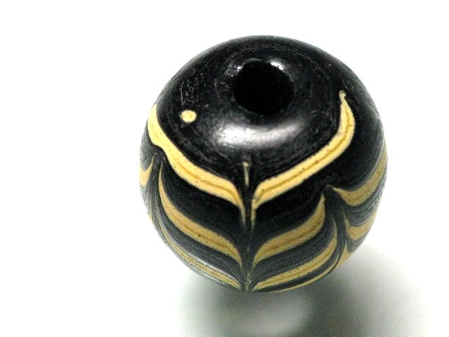 TOKO-BEADS T583-18 Lampwork glass bead 15.5mm T583-18 ジャワ希少とんぼ玉 15.5mmLoose Kazuri カズリビーズ Asian bead & African bead  Handmade,Lampeork,bead,asia,india,ethnic,parts,accessory,beads とんぼ玉,ビーズ,トンボ玉,アジア,インド,エスニック,手作り,パーツ,アクセサリー