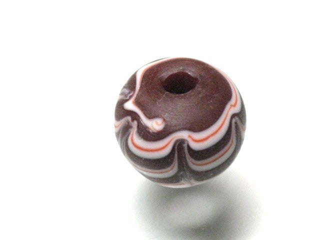 TOKO-BEADS T583-21 Lampwork glass bead 11mm T583-21 ジャワ希少とんぼ玉 11mmLoose Kazuri カズリビーズ Asian bead & African bead  Handmade,Lampeork,bead,asia,india,ethnic,parts,accessory,beads とんぼ玉,ビーズ,トンボ玉,アジア,インド,エスニック,手作り,パーツ,アクセサリー