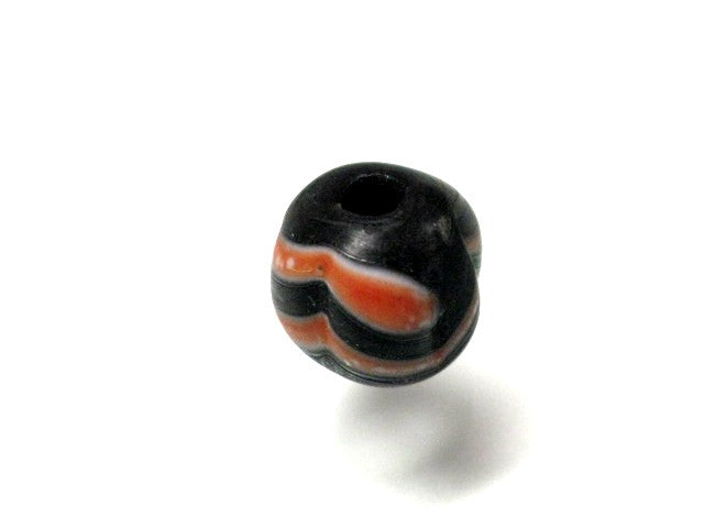 TOKO-BEADS T583-34 Lampwork glass bead 8.5mm T583-34 ジャワ希少とんぼ玉 8.5mmLoose Kazuri カズリビーズ Asian bead & African bead  Handmade,Lampeork,bead,asia,india,ethnic,parts,accessory,beads とんぼ玉,ビーズ,トンボ玉,アジア,インド,エスニック,手作り,パーツ,アクセサリー
