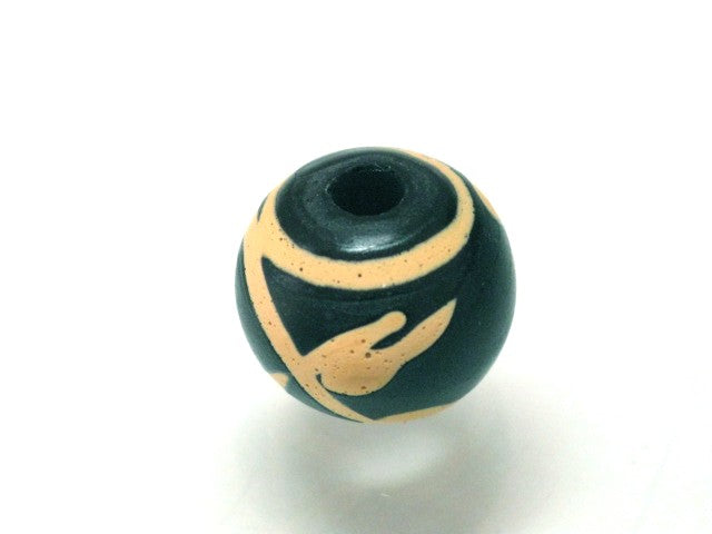 TOKO-BEADS T583-47 Lampwork glass bead 11.5mm T583-47 ジャワ希少とんぼ玉 11.5mmLoose Kazuri カズリビーズ Asian bead & African bead  Handmade,Lampeork,bead,asia,india,ethnic,parts,accessory,beads とんぼ玉,ビーズ,トンボ玉,アジア,インド,エスニック,手作り,パーツ,アクセサリー