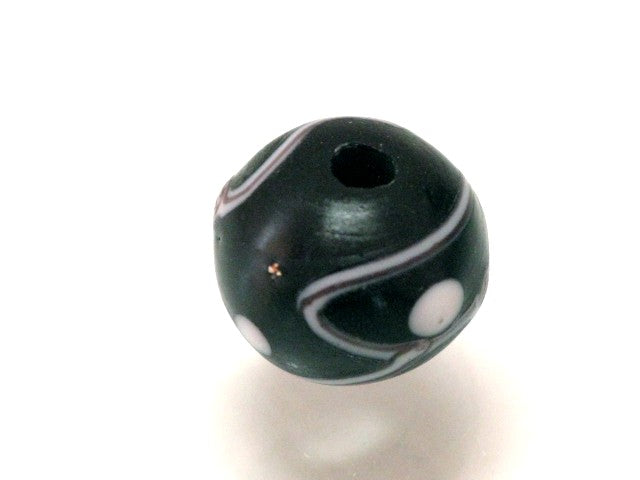 TOKO-BEADS T583-48 Lampwork glass bead 12.5mm T583-48 ジャワ希少とんぼ玉 12.5mmLoose Kazuri カズリビーズ Asian bead & African bead  Handmade,Lampeork,bead,asia,india,ethnic,parts,accessory,beads とんぼ玉,ビーズ,トンボ玉,アジア,インド,エスニック,手作り,パーツ,アクセサリー
