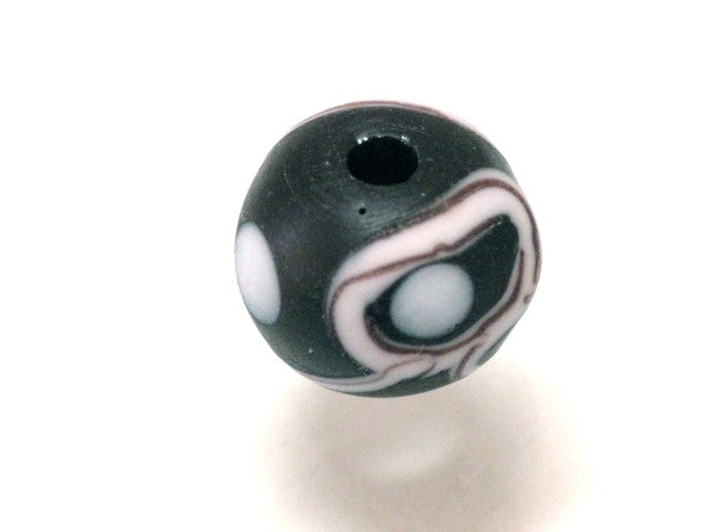 TOKO-BEADS T583-49 Lampwork glass bead 11.5mm T583-49 ジャワ希少とんぼ玉 11.5mmLoose Kazuri カズリビーズ Asian bead & African bead  Handmade,Lampeork,bead,asia,india,ethnic,parts,accessory,beads とんぼ玉,ビーズ,トンボ玉,アジア,インド,エスニック,手作り,パーツ,アクセサリー
